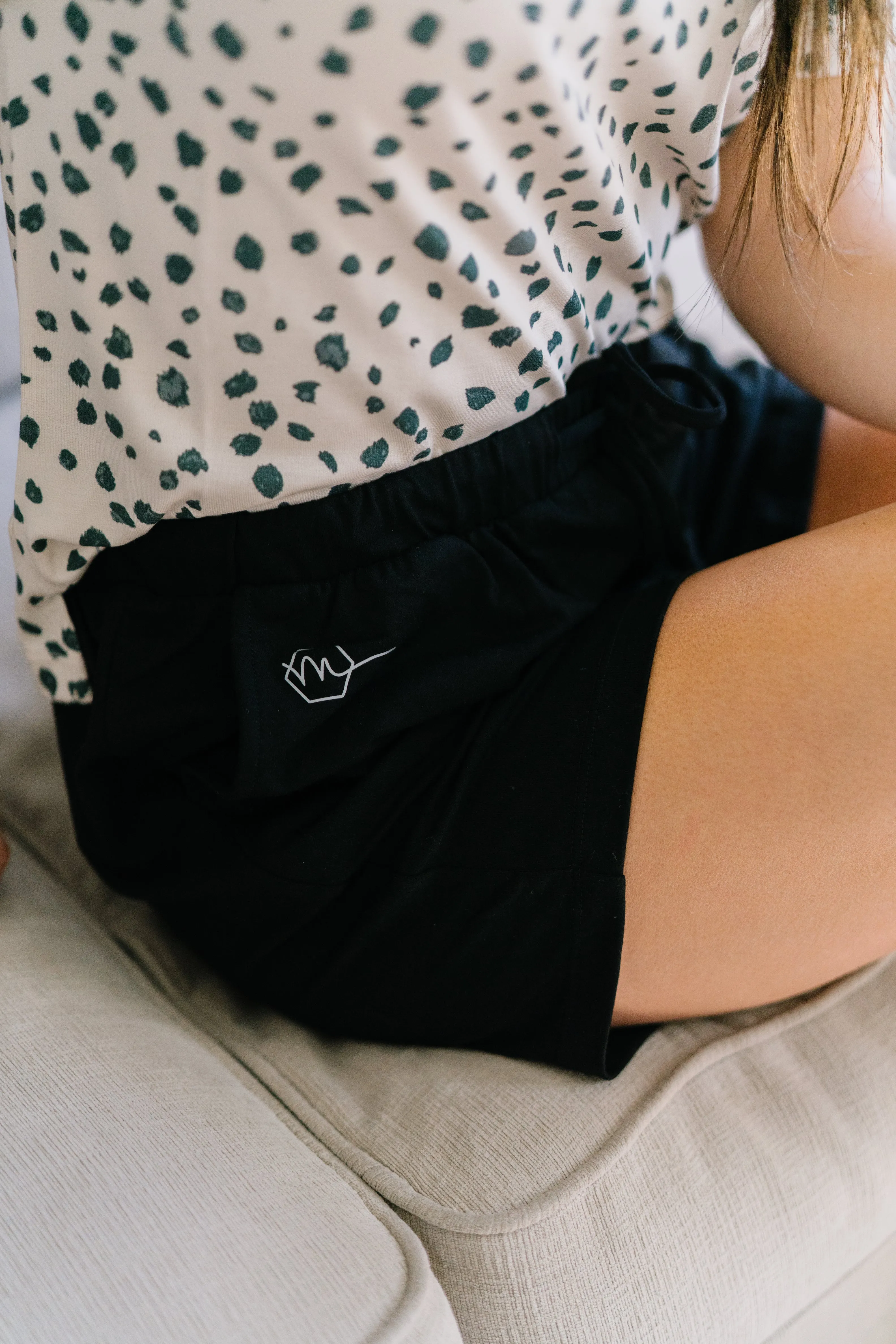 Lounge Premium Pajama Shorts - Black