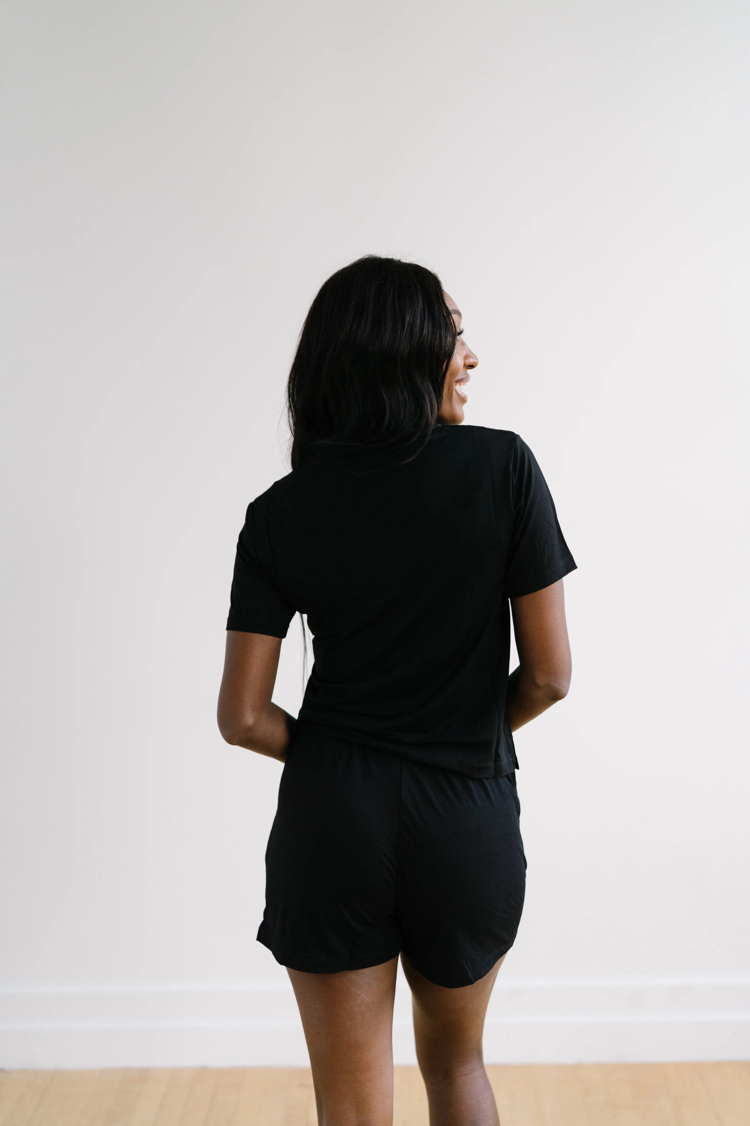 Lounge Premium Pajama Shorts - Black