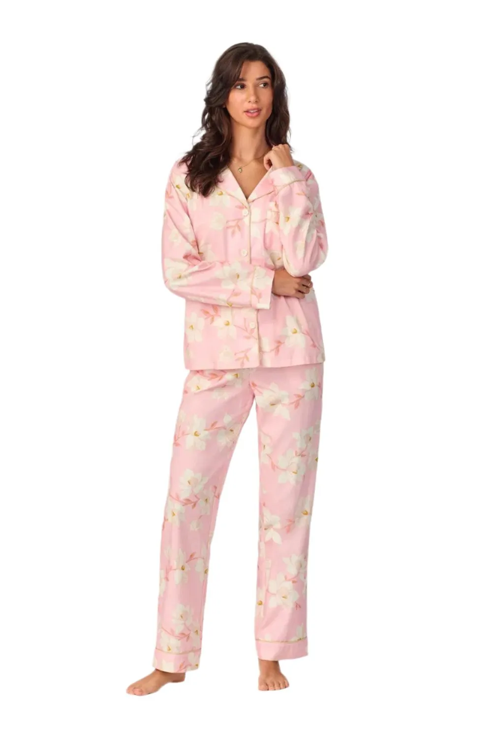 Magnolia Blossom Long Sleeve Classic PJ Set