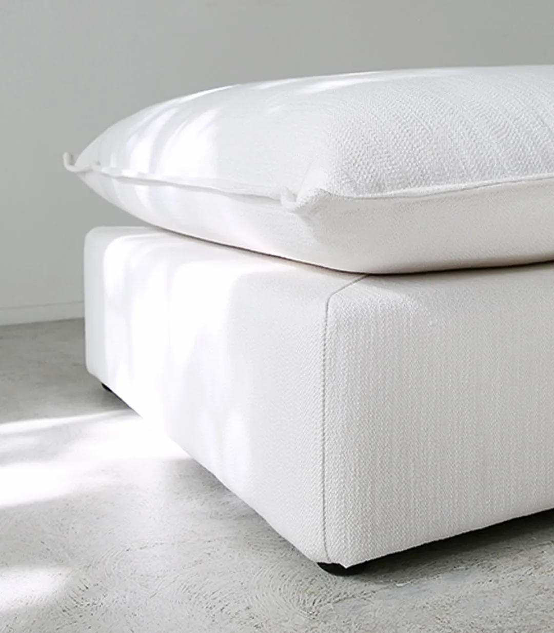 Malibu 4 Piece Modular Sofa / Fabric-Pure-Whitewash