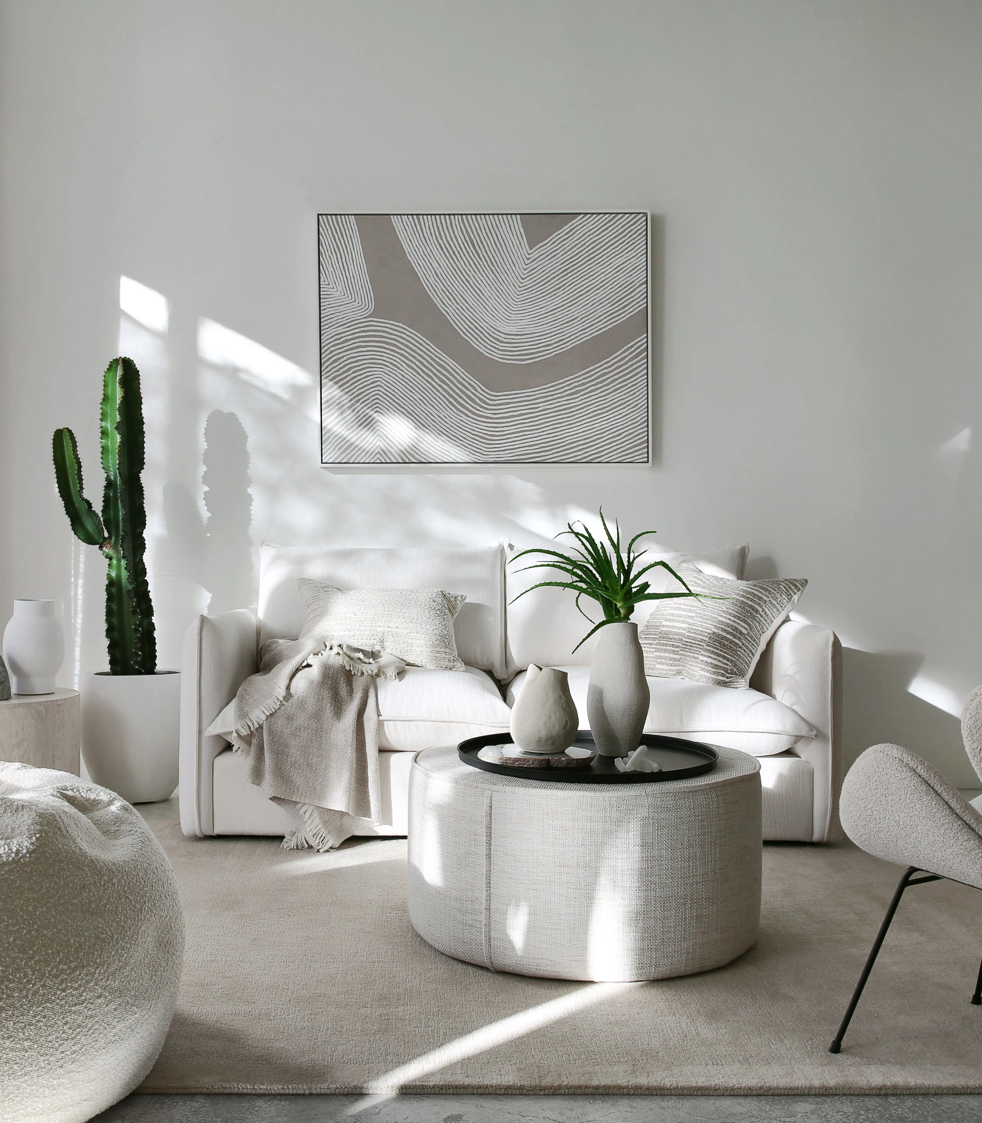 Malibu Right Hand Corner / Modular Sofa / Fabric - Pure