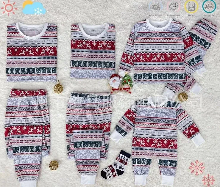 Matching Family Christmas Pajama Set – Festive Sleepwear for Adults, Kids, and Babies