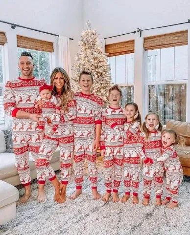 Matching Family Christmas Pajama Set – Festive Sleepwear for Adults, Kids, and Babies