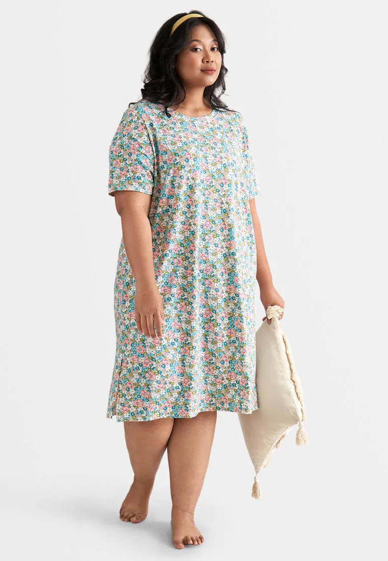 Melinda Floral Midi Sleep Dress