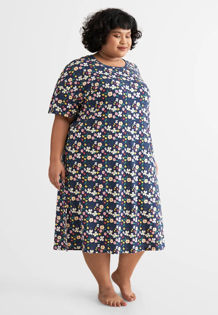 Melinda Floral Midi Sleep Dress