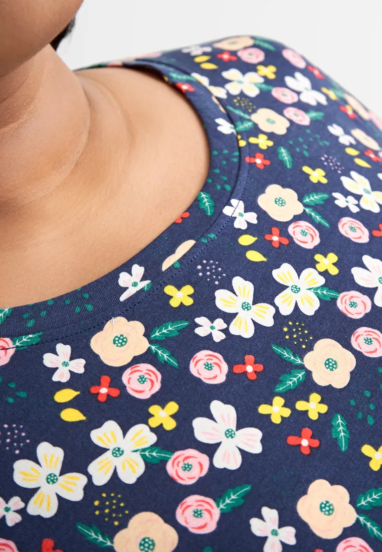 Melinda Floral Midi Sleep Dress