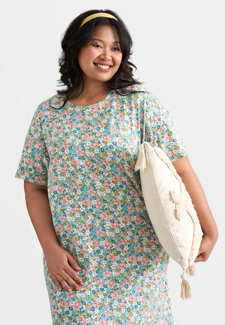 Melinda Floral Midi Sleep Dress