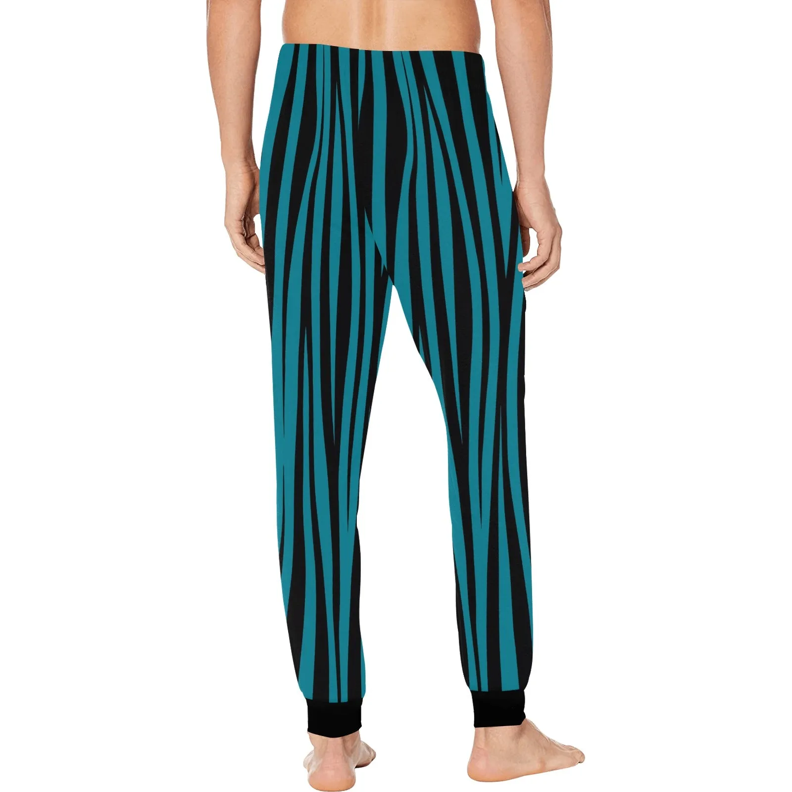 Men's Casual Pajama Bottoms - Blue