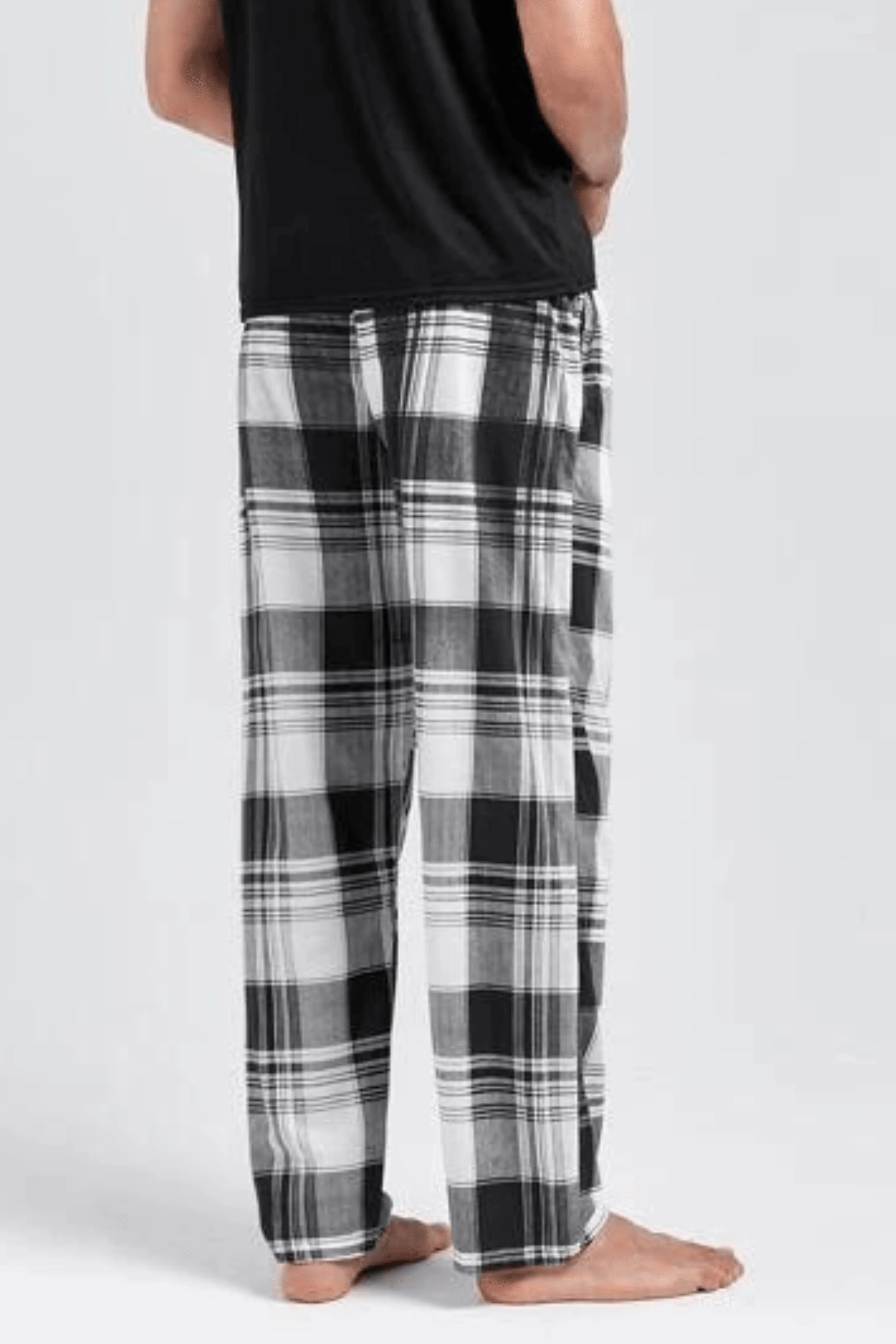 Men's Cotton Flannel Check Trouser