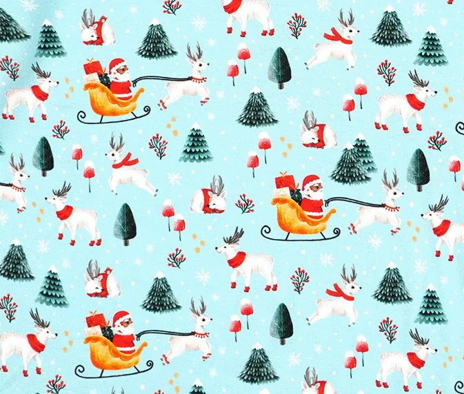 Men's Dark Santa Bamboo Holiday Pajamas