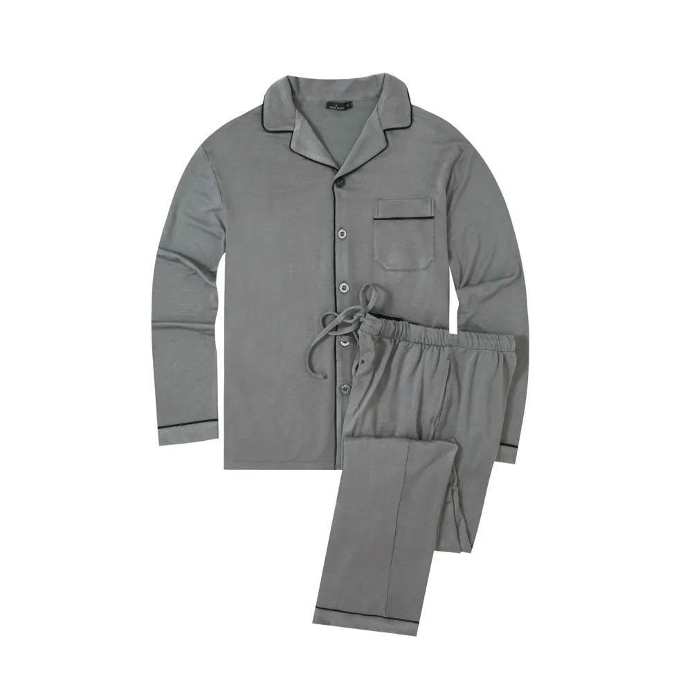 Men's Jersey Knit French Terry Pajama Set