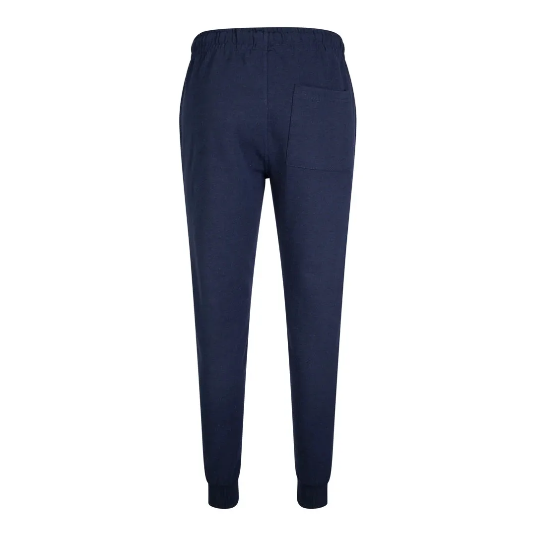 Men's Navy Joggers Lounge Pants Elasticated Pockets Gym Training Sports