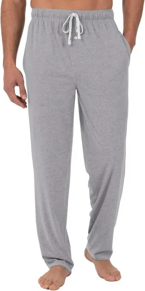 Mens Pajama Pants, Soft Cotton Sleep Lounge Pants Solid Plaid Comfort Soft Sleep Pant with Pockets and Drawstring