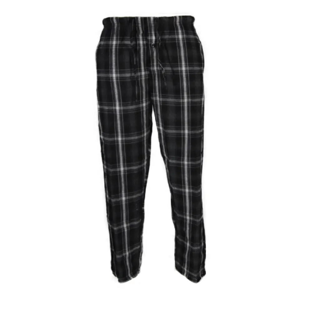 Men's Pajama Super Soft Sleep Pants Lounge Flannel Plaid Cozy PJ Bottoms