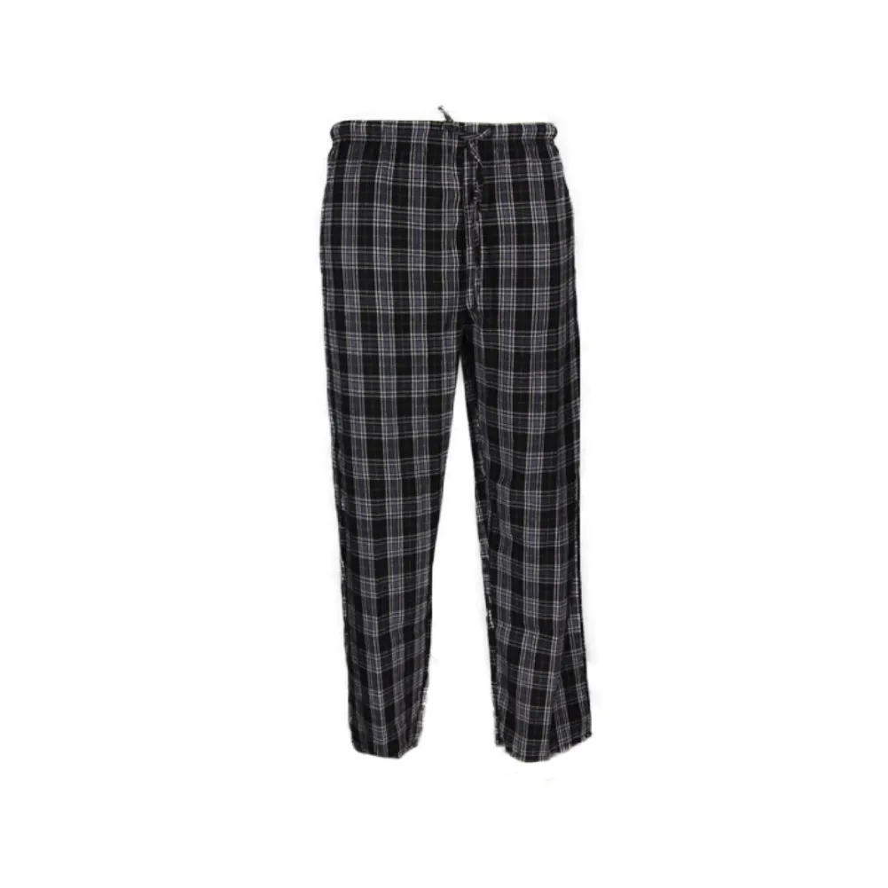 Men's Pajama Super Soft Sleep Pants Lounge Flannel Plaid Cozy PJ Bottoms