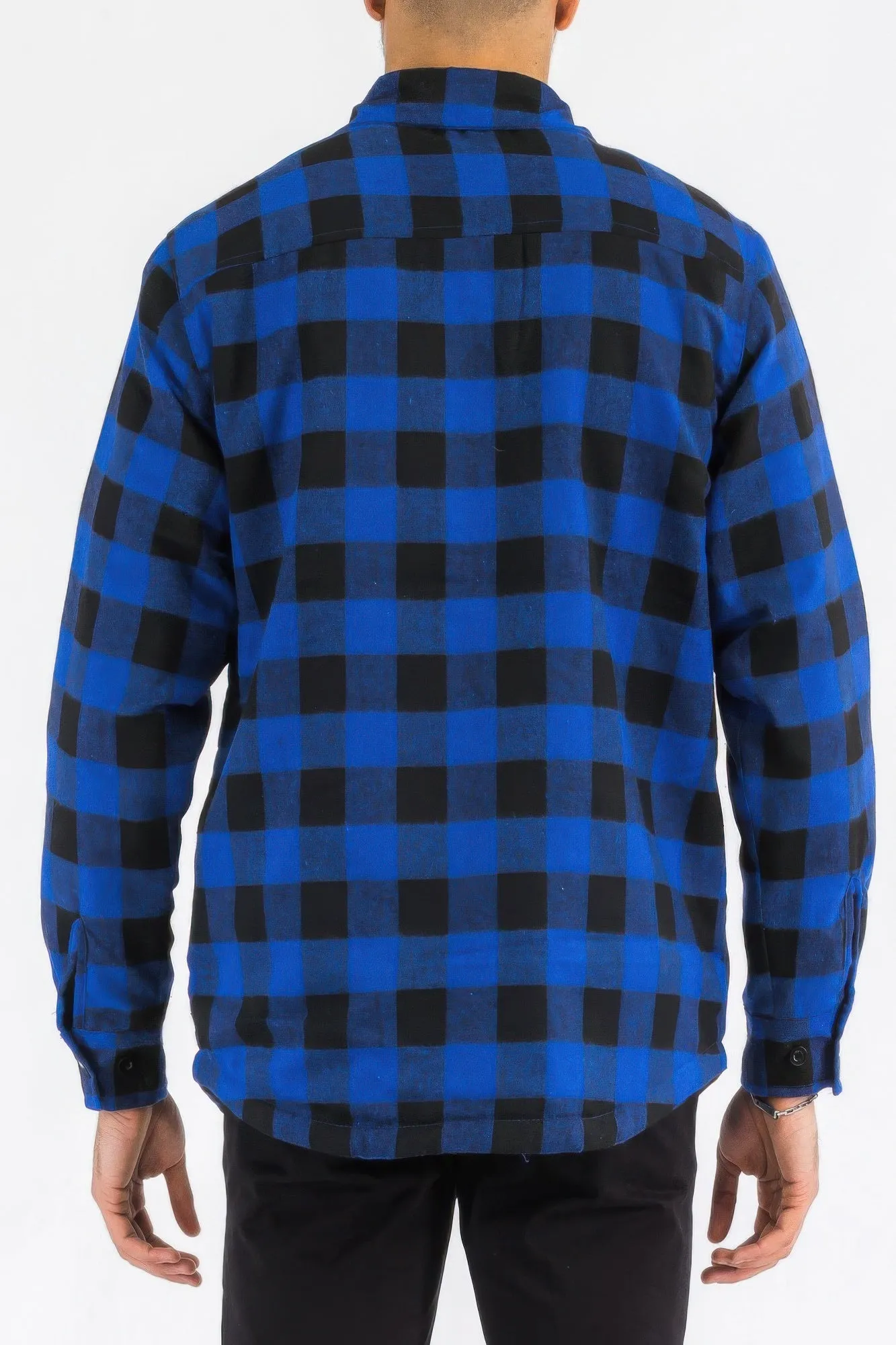 Mens Quilted Padded Flannel