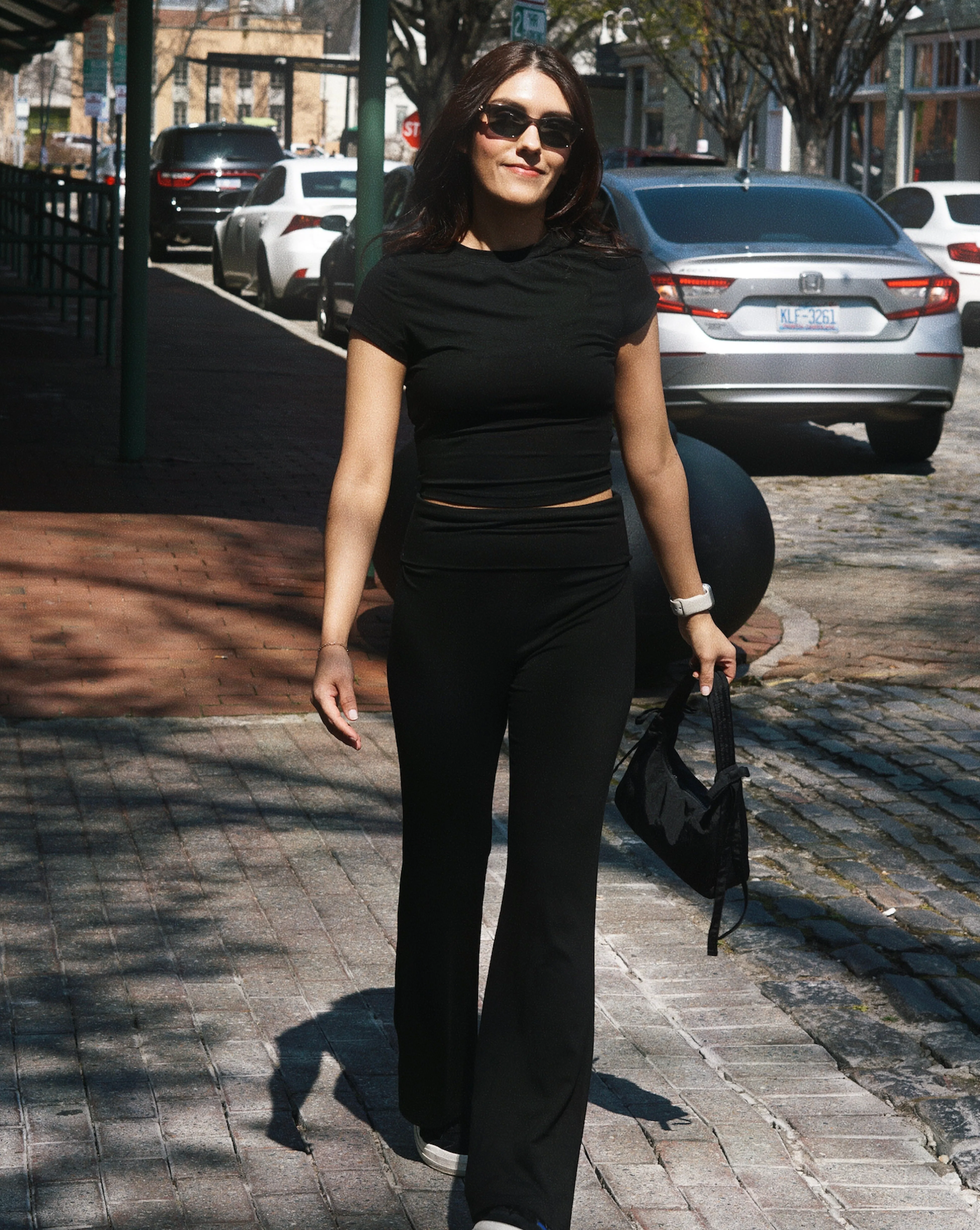 MEROKEETY Short Sleeve Crop Top Flare Pants Lounge Set