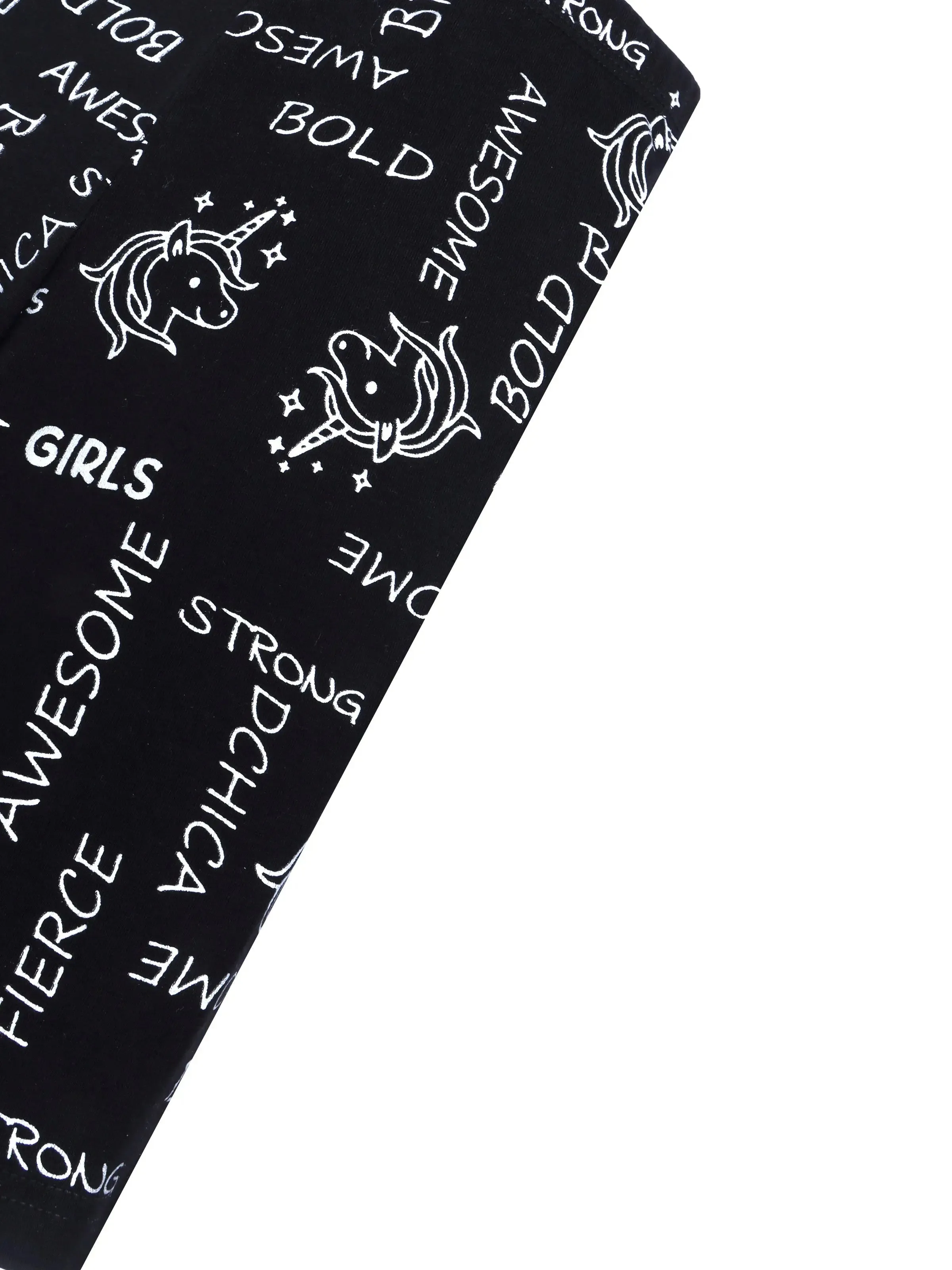 Metallic Print Black & Silver Cycling Shorts