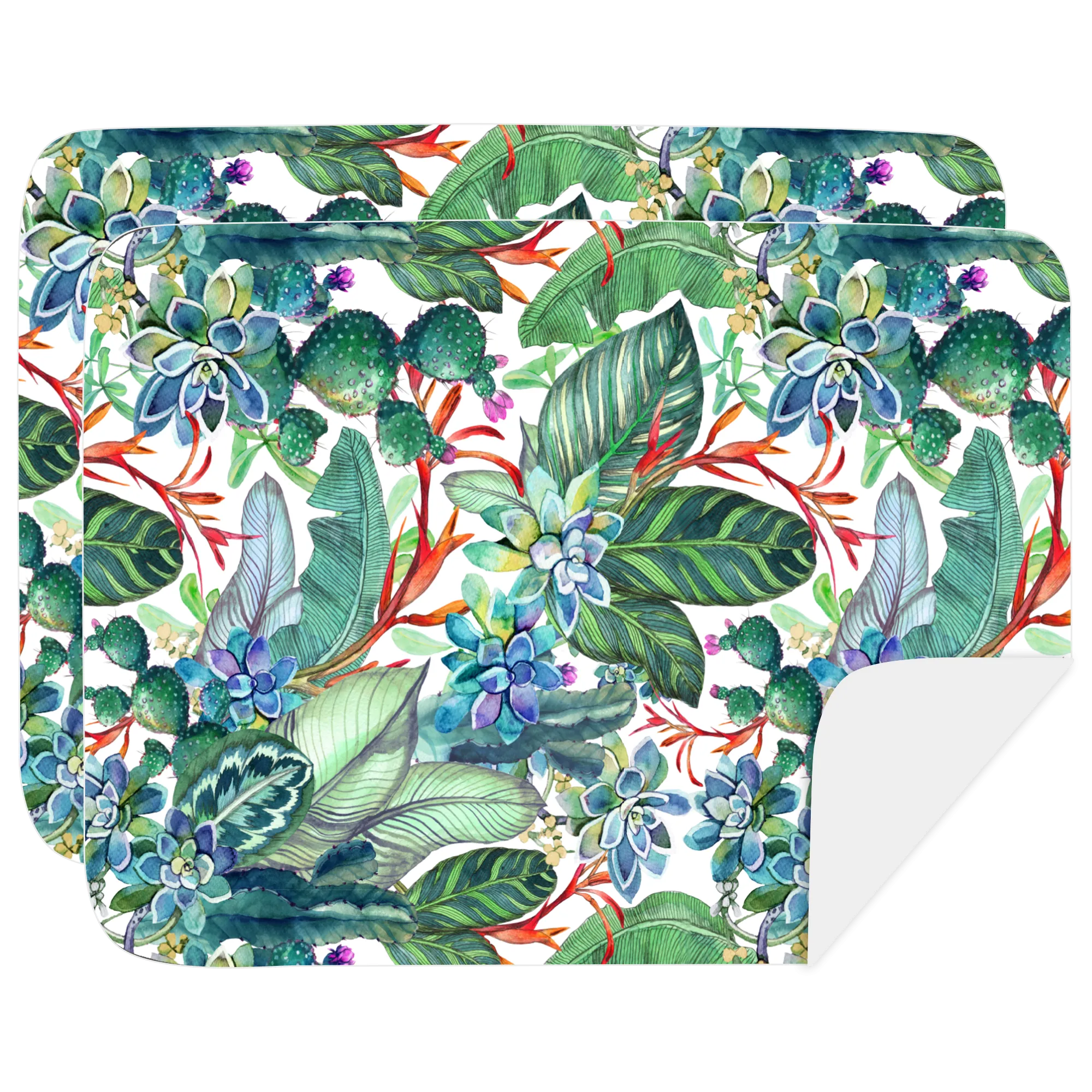 Microfibre Printed Tea Towel - Rock Rose (2pk)