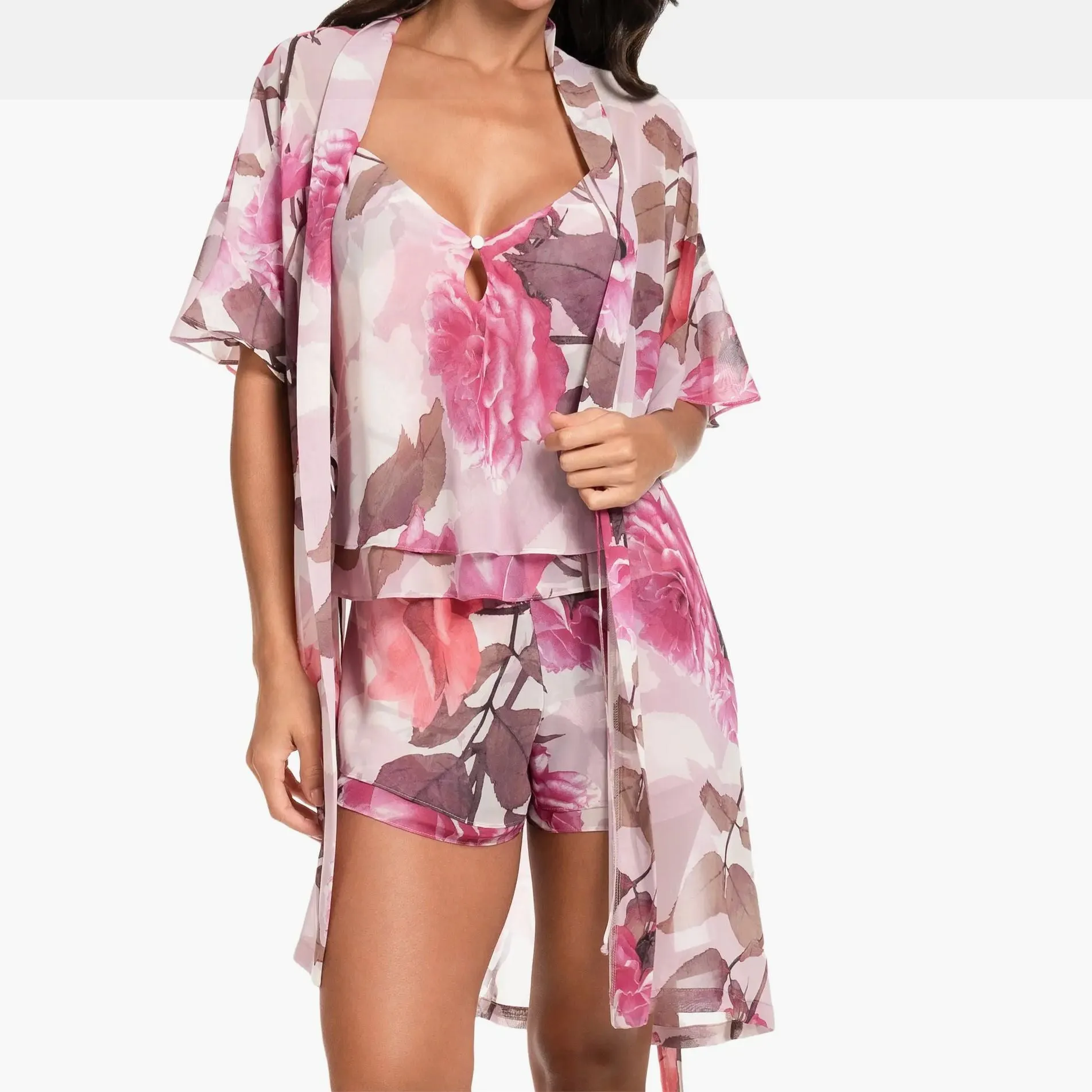 Midnight Bakery Taylor Ruffle Trim Print Wrapper TAY130