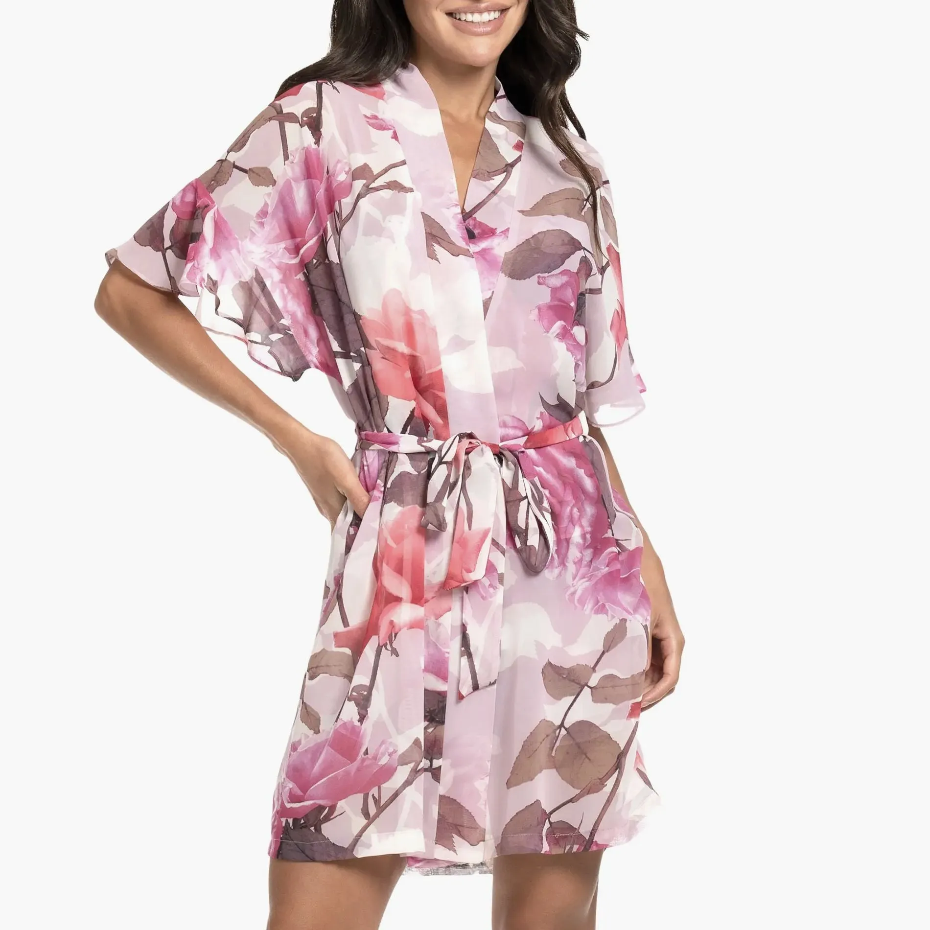 Midnight Bakery Taylor Ruffle Trim Print Wrapper TAY130