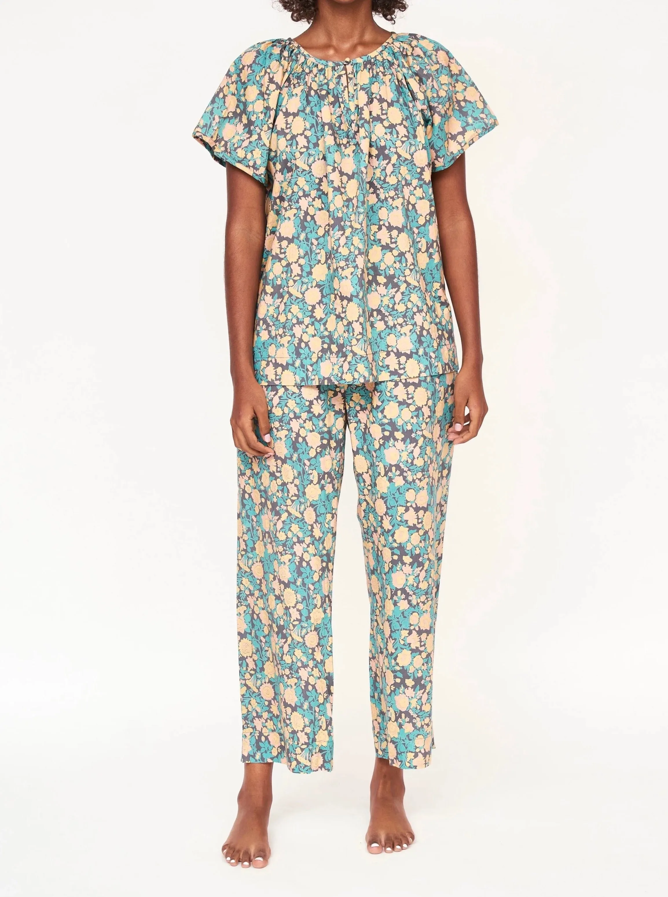 Mirth Pant Set Onyx Bloom