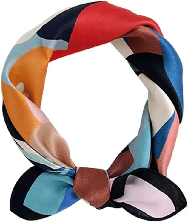 Mulberry Silk Neck Scarf Silk Scarf Ladies Printed Flower Silk Small Square Head Scarf Ladies Gift