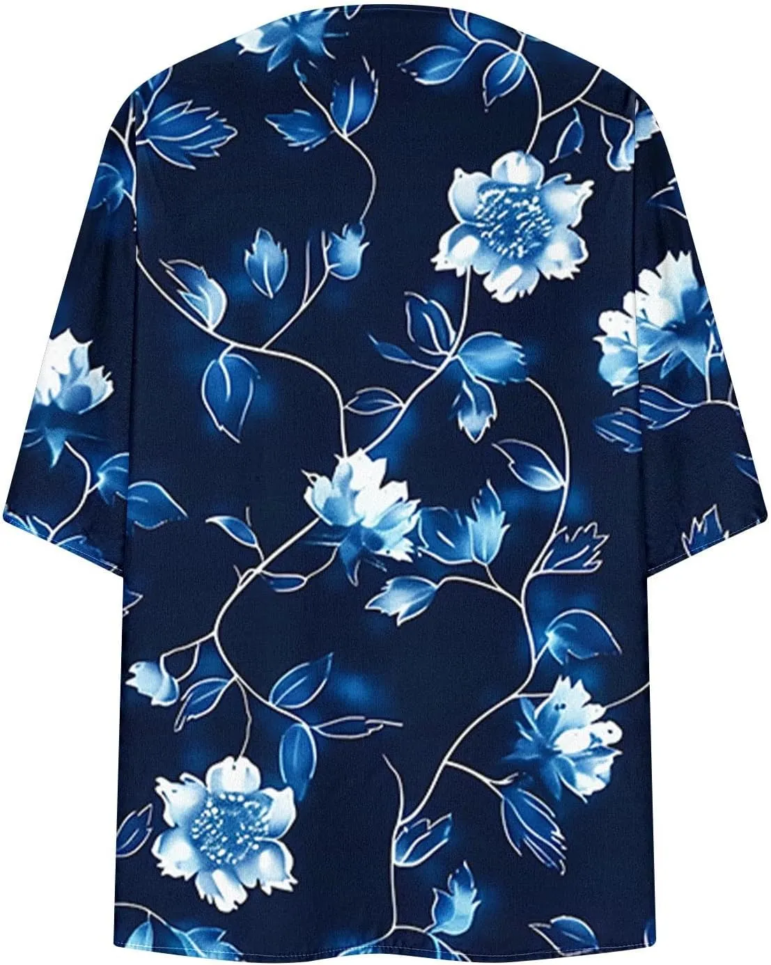 Mzkdieey Womens Kimono Beach Cover Up Chiffon Cardigan Tops Summer Boho Floral Print Chiffon Coverups Casual Loose Capes
