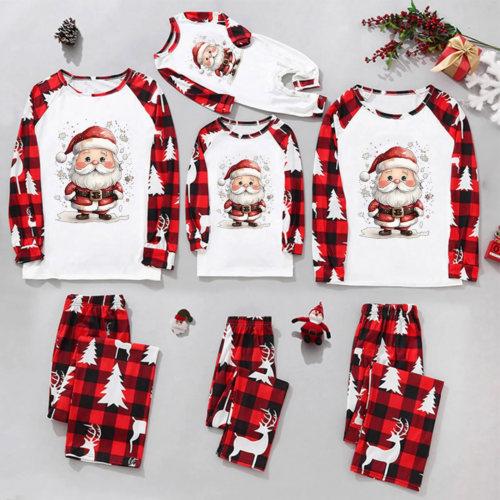 New Family Matching Christmas Pajamas Set