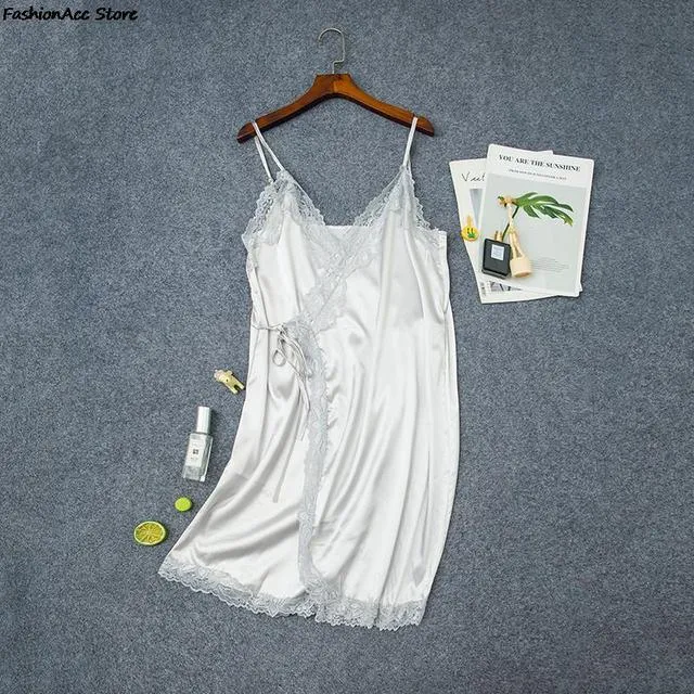 New Ladies Silk Sling Nightdress