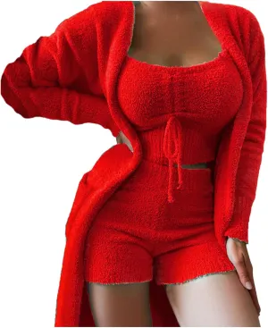 NLOMOCT Women's Robes Plush Womens Lightweight Bathrobe Soft Kimono Robes Terry Cloth Bathrobe Knee Length Bath Gown
