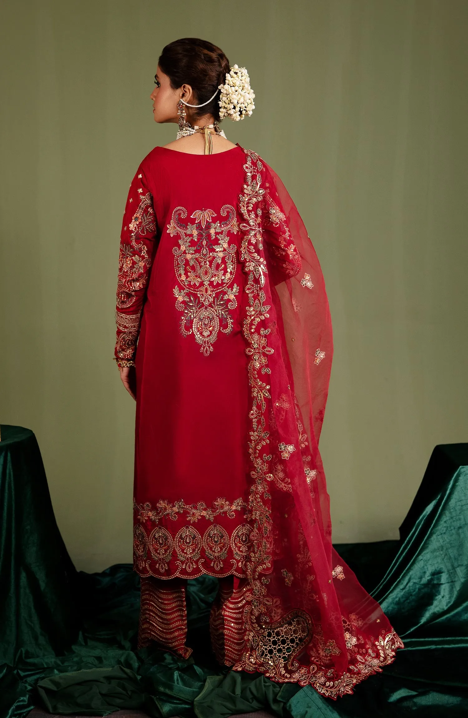 Noori By Emaan Adeel Unstitched 3 Piece Silk Formals Collection'2024-NR 08 Ulfat