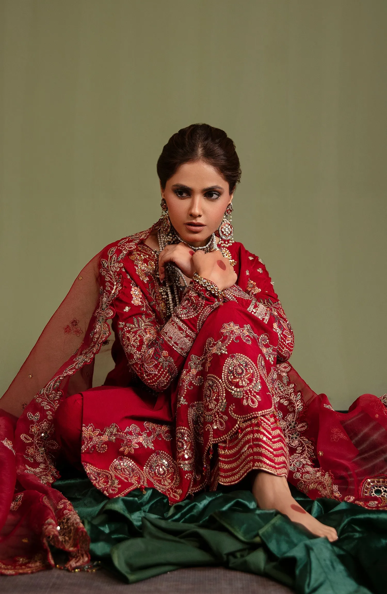 Noori By Emaan Adeel Unstitched 3 Piece Silk Formals Collection'2024-NR 08 Ulfat