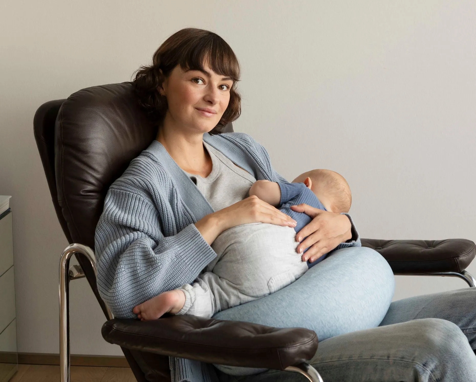 Nursing Pillow - Blue Melange