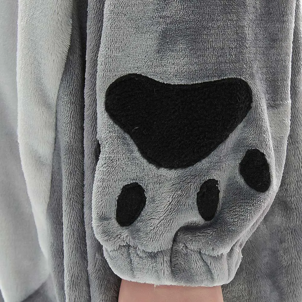 OLAOLA Kids Cat Animal Onesie Plush Soft Flannel Warm Home Pajamas One-Piece Sleepwear
