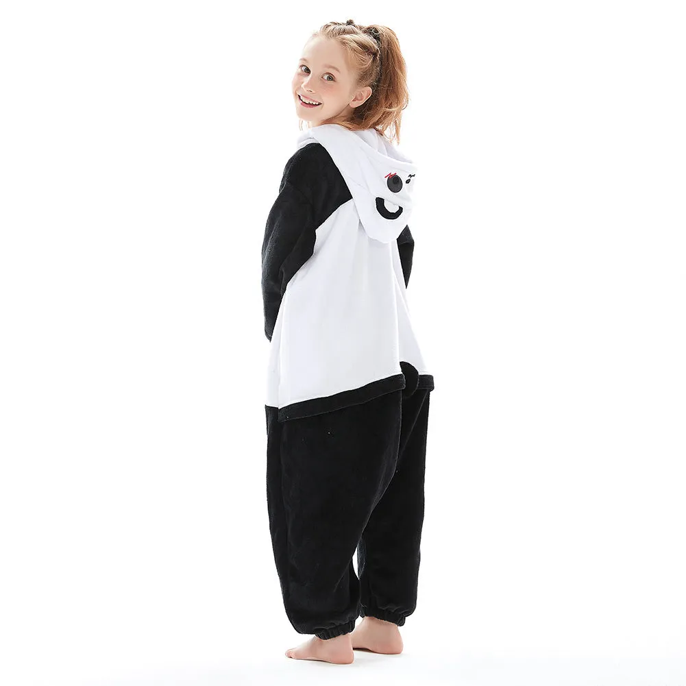 OLAOLA Kids Giant Panda Animal Onesie Plush Soft Flannel Warm Home Pajamas One-Piece Sleepwear