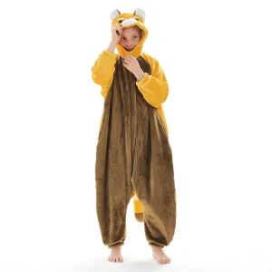 OLAOLA Kids Red Panda Animal Onesie Plush Soft Flannel Warm Home Pajamas One-Piece Sleepwear