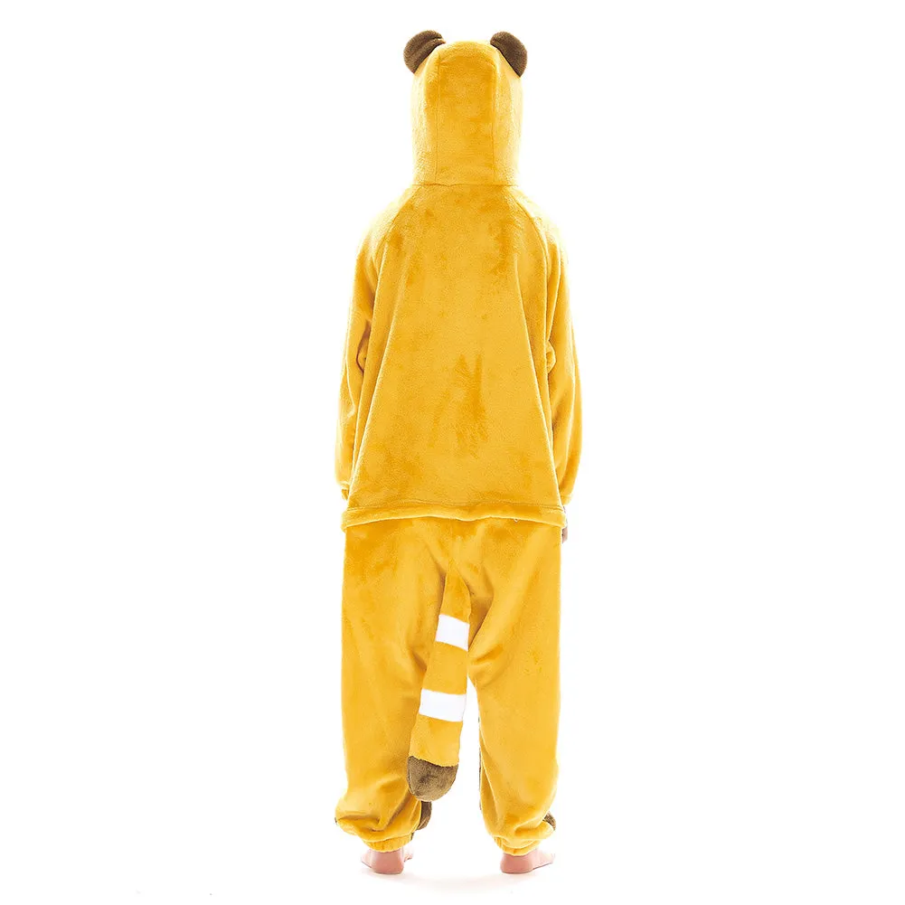 OLAOLA Kids Red Panda Animal Onesie Plush Soft Flannel Warm Home Pajamas One-Piece Sleepwear