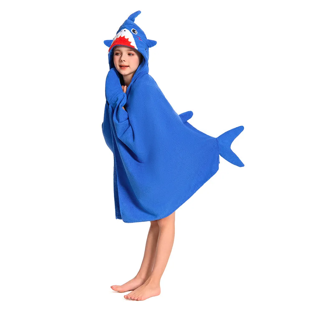 OLAOLA Kids Shark Animal Beach Towels Blanket Plush Soft Absorbent Microfibre Outdoor Homewear