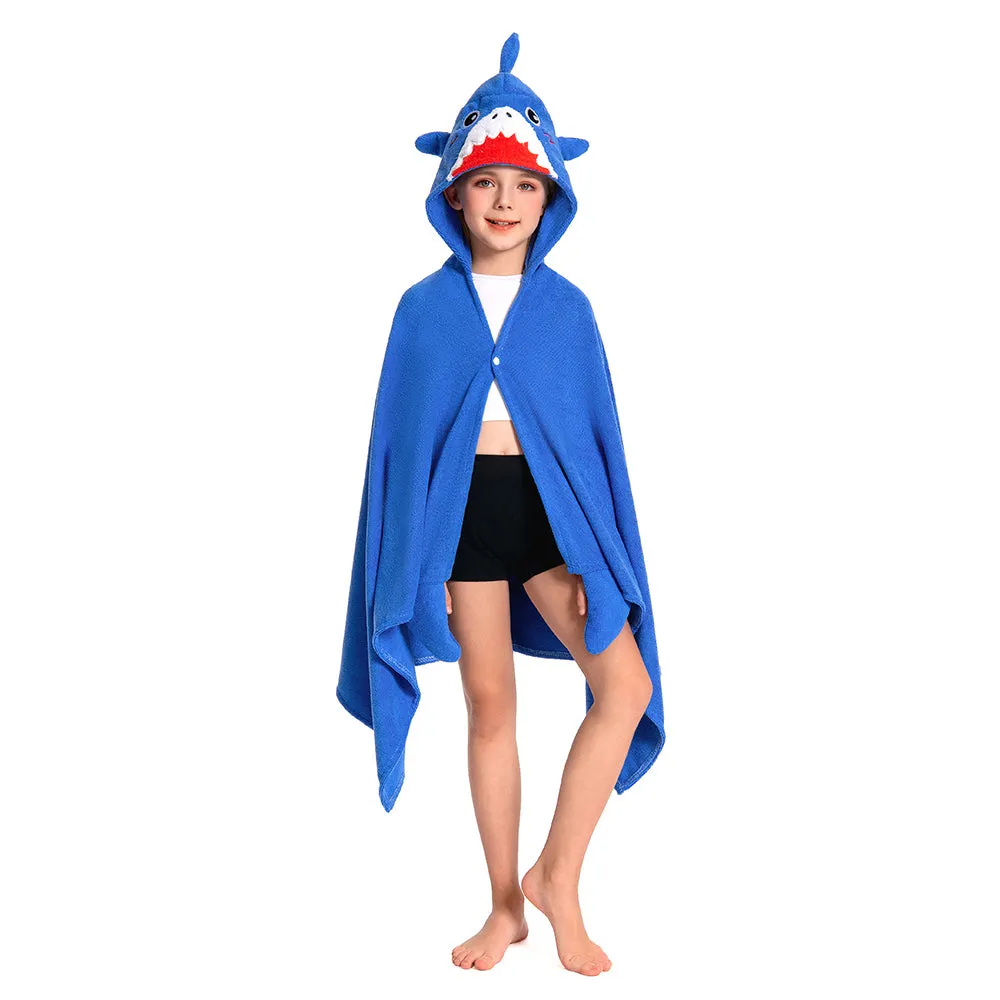 OLAOLA Kids Shark Animal Beach Towels Blanket Plush Soft Absorbent Microfibre Outdoor Homewear