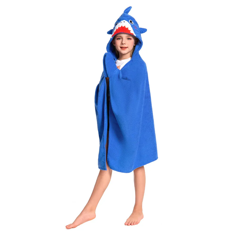 OLAOLA Kids Shark Animal Beach Towels Blanket Plush Soft Absorbent Microfibre Outdoor Homewear