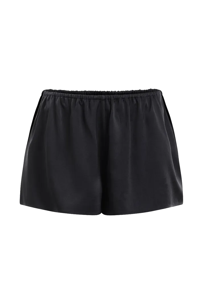 Organic Peace Silk Shorts | Black