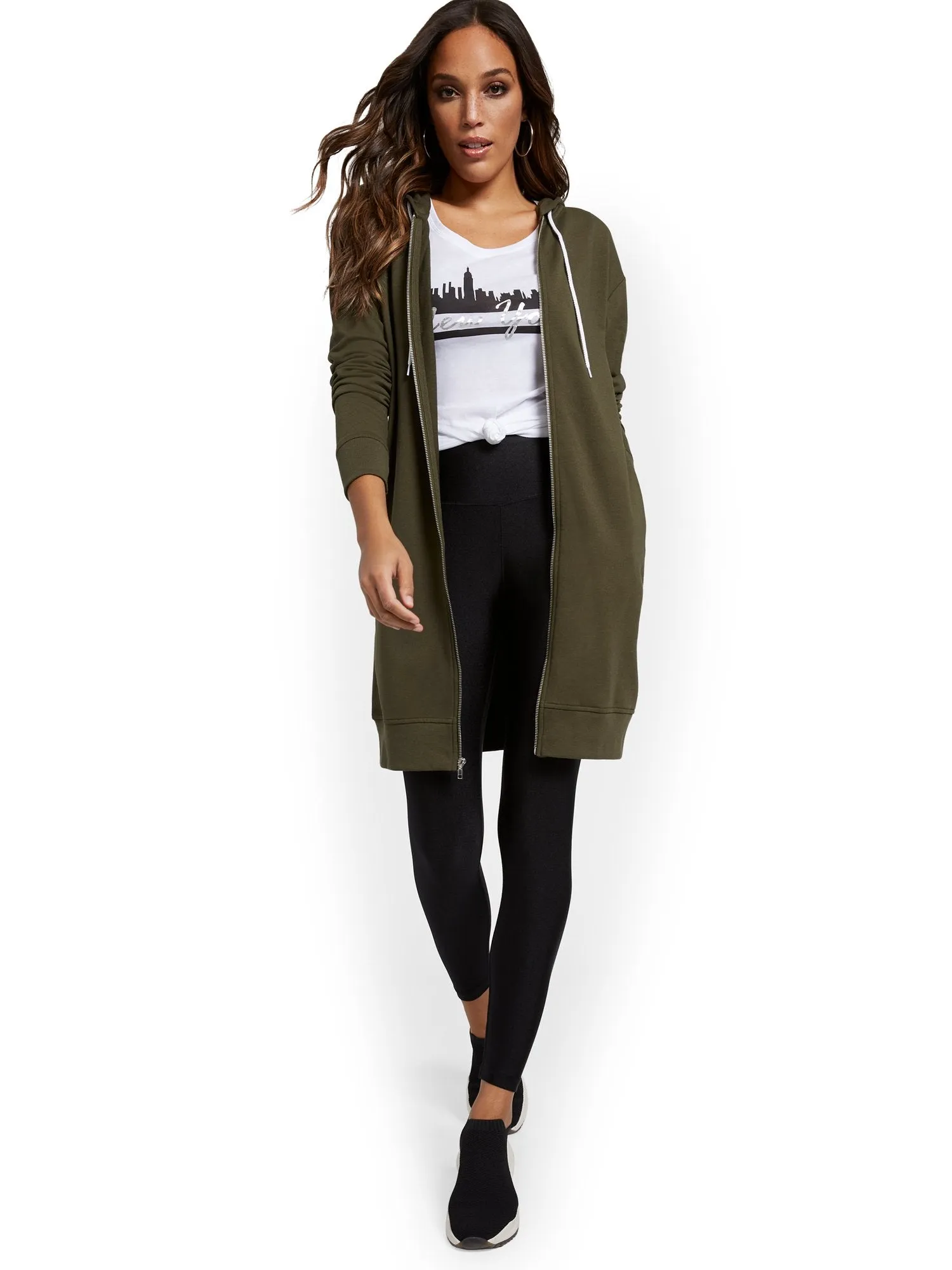 Oversized Zip-Up Hoodie