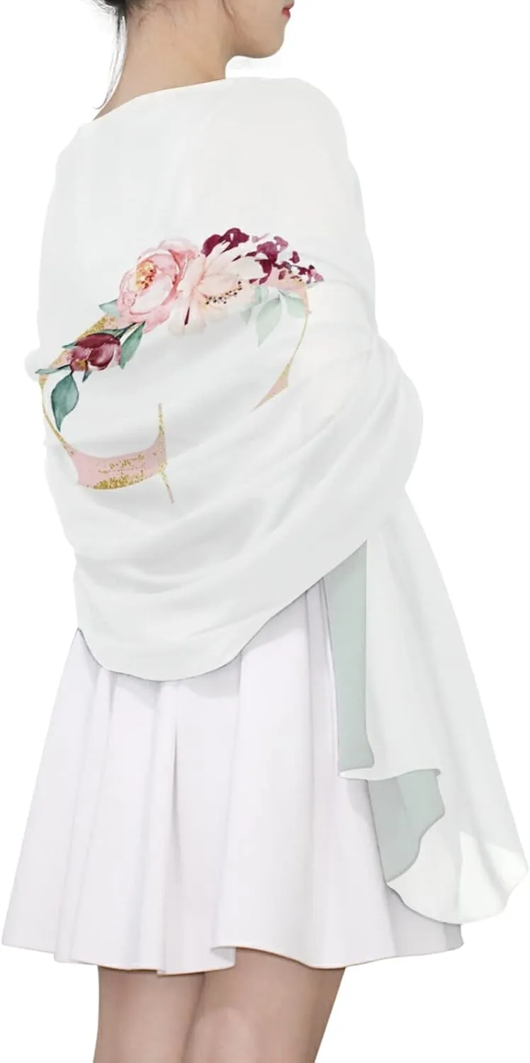 Oyihfvs Woman Long Silk Scarf Soft Head Wrap Silk Shawl stole