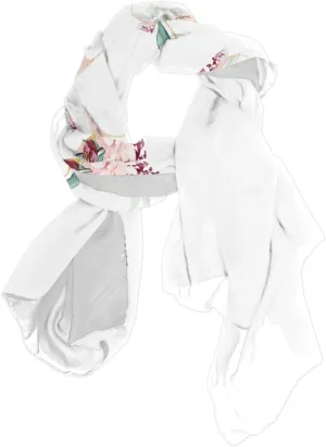 Oyihfvs Woman Long Silk Scarf Soft Head Wrap Silk Shawl stole