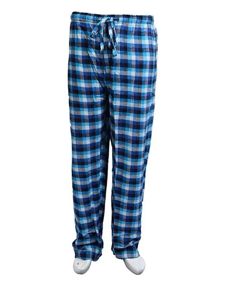 Pack of 2 - Men's Cotton Check Pajama - Cotton Yarn Dyed Flannel Men's Pajama MF-07