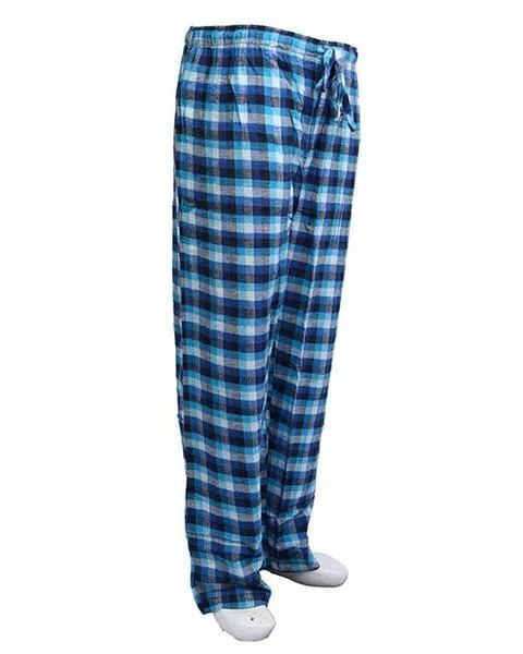 Pack of 2 - Men's Cotton Check Pajama - Cotton Yarn Dyed Flannel Men's Pajama MF-07