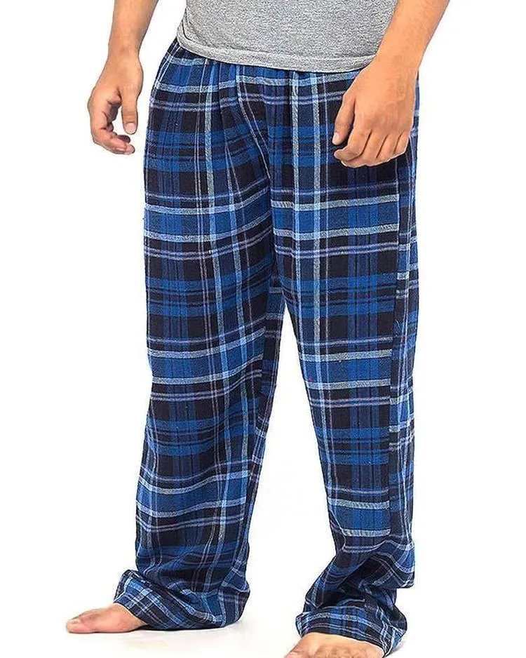 Pack of 2 - Men's Cotton Check Pajama - Cotton Yarn Dyed Flannel Men's Pajama MF-16