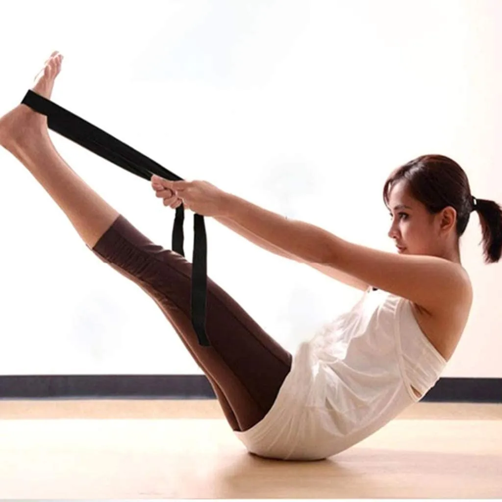 Pair of Yoga Blocks (Black) and Yoga Strap (Black)