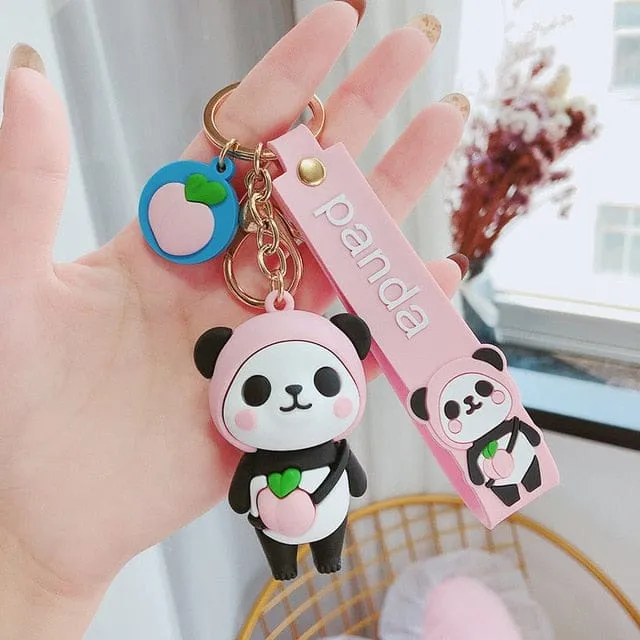 Panda Love Kawaii Keyring